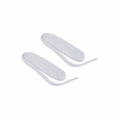 1 PAIRE DE LACETS PLATS 90CM BLANC