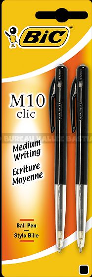 2 STYLOS BILLE M10 BIC NOIR