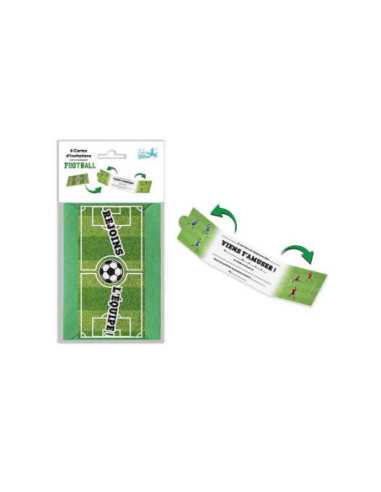CARTES D'INVITATION X6 FOOT