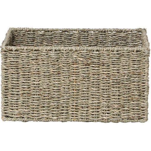[---->881610401] PANIER RECTANGULAIRE GM MATIERE VEGETALE 40X30X2