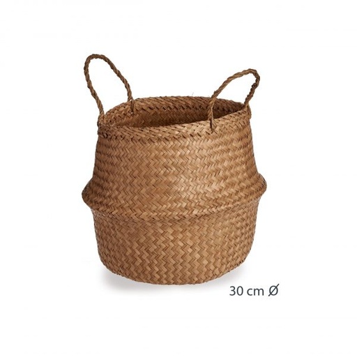 [---->881610402] PANIER RECTANGULAIRE MM MATIERE VEGETALE 35X25X1